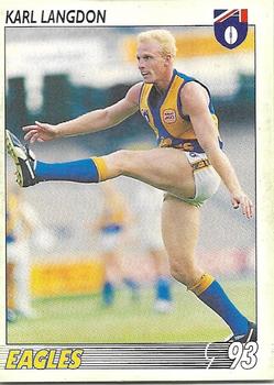 1993 Select AFL #7 Karl Langdon Front